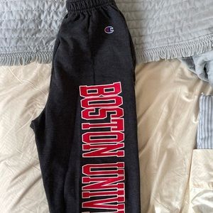 Boston university champions sweatpants